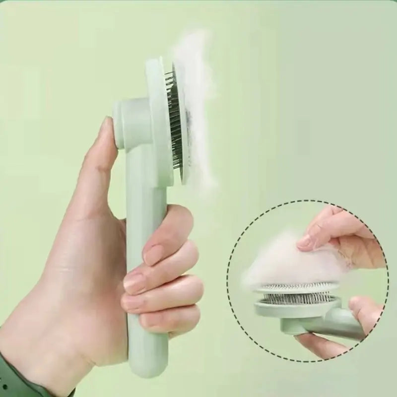 One-key Pet Hair Removal Brush