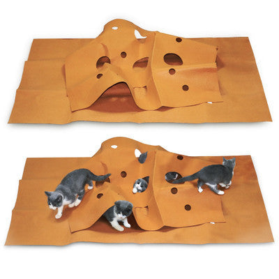 Pet cat litter pad toy