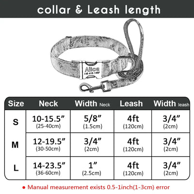 Personalized Nylon Collars With ID Nameplate