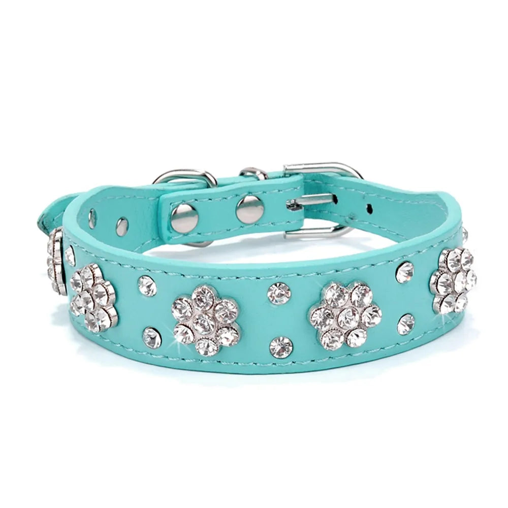 Puppy Cat Collars Adjustable Leather Bowknot